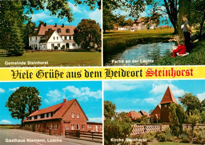 Steinhorst Niedersachsen Lachtepartie Gasthaus Niemann Luesche Kirche