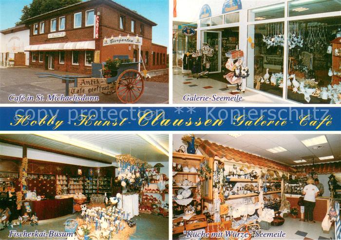 St Michaelisdonn Galerie Cafe Clausen Hobby Kunst Biergarten