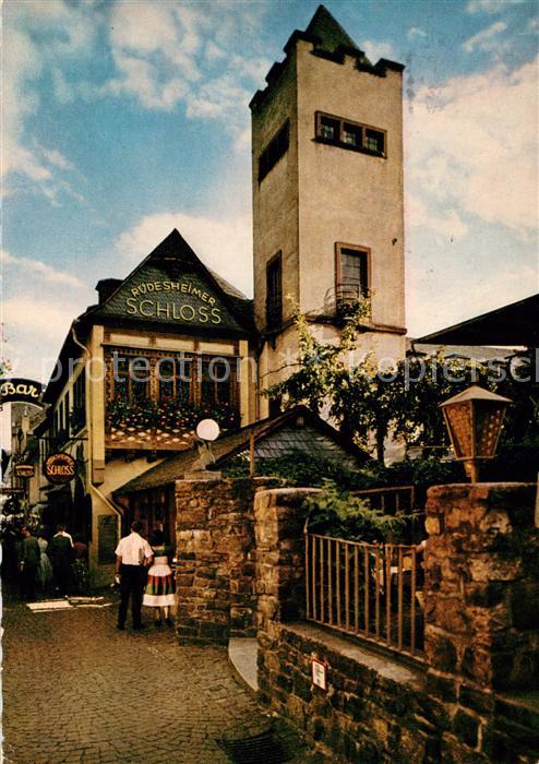 Ruedesheim Rhein Drosselgasse Restaurant Ruedesheimer Schloss