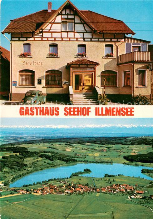 Illmensee Gasthaus Seehof Fliegeraufnahme