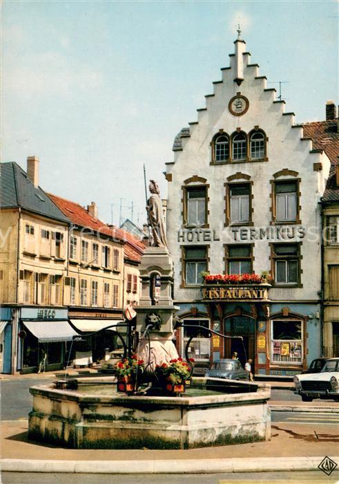 Saint-Avold Place de la Victoire Hotel Terminus Bru