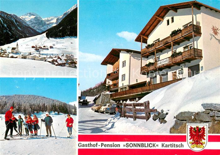 Kartitsch Gasthof Pension Sonnblick Wintersportplatz Alpen