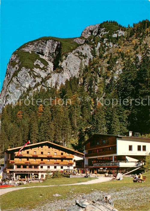 Eng Hinterriss Tirol Alpengasthof und Cafe Eng am Grossen Ahornboden Karwendelge