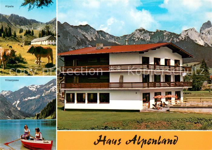 Tannheim Tirol Haus Alpenland Ferienwohnungen Alpele Vilsalpsee Alpen