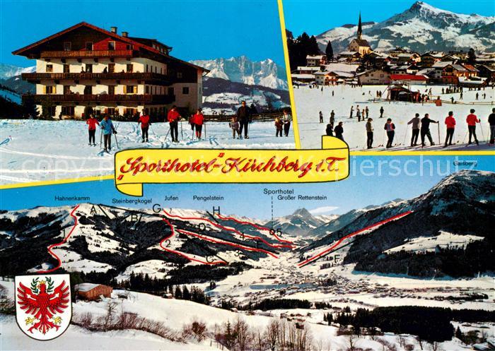 Kirchberg Tirol Sporthotel an Pengelsteinabfahrt Wintersportplatz Alpen