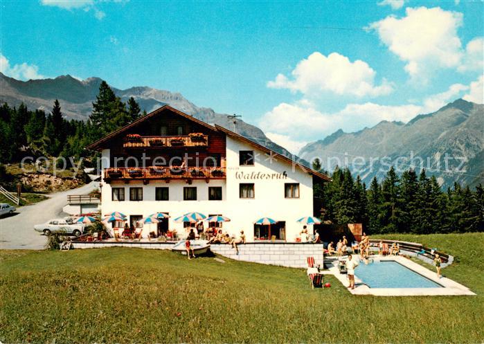 Soelden oetztal Gasthaus Cafe Waldesruh oetztaler Alpen