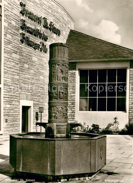 Bitburg Brauerei Th. Simon Simonbraeu Bittburger Pils Brunnen
