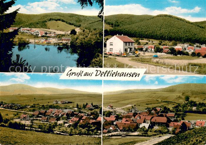 Delliehausen Panorama Erholungsort im Solling Bergsee Campingplatz