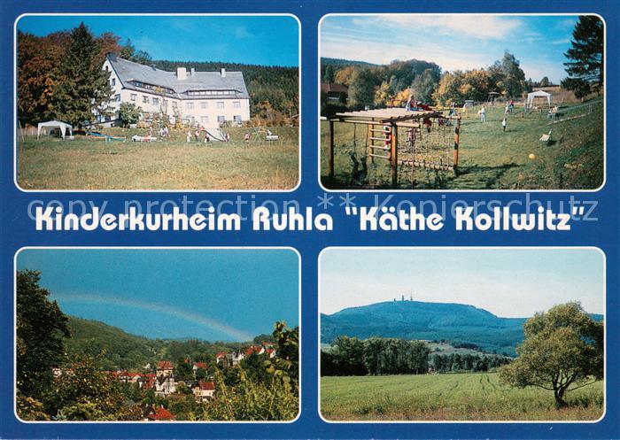 Ruhla Kinderkurheim Kaethe Kollwitz Landschaftspanorama