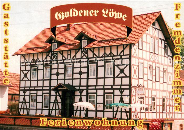 Kloster Vessra Gaststaette Pension Goldener Loewe Ferienwohnungen Fachwerkhaus