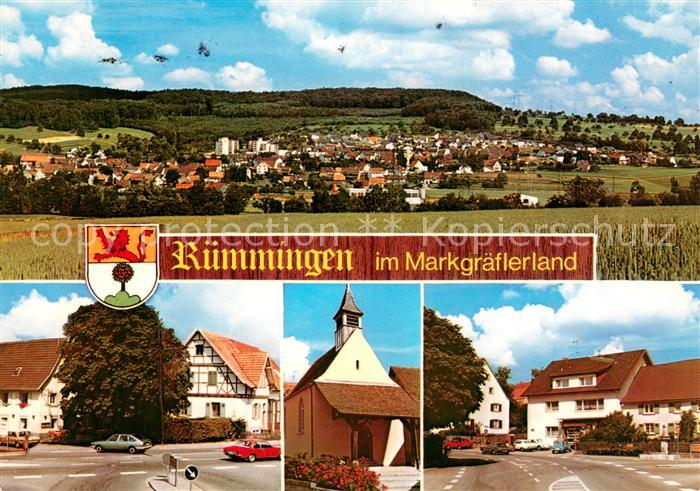 Ruemmingen Panorama Markgraeflerland Ortsmotive Kirche