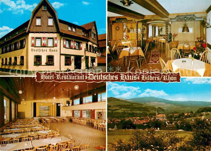 Hilders Rhoen Hotel Restaurant Deutsches Haus Festsaal Panorama Naturpark Hohe R
