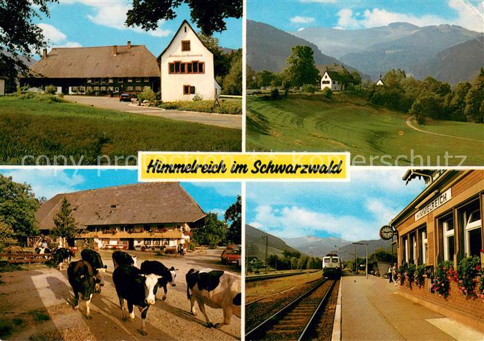 Himmelreich Hoellsteig Gasthaus Himmelreich mit Blick zum Hinterwaldkopf Schwarz