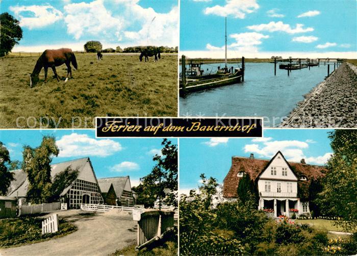 Hoerne Balje Ferien auf dem Bauernhof Pferdekoppel Kanal