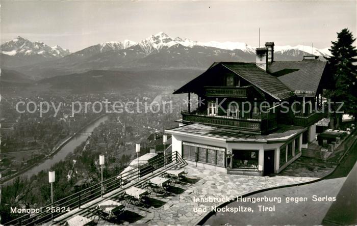 Innsbruck Hungerburg mit Serles und Nockspitze
