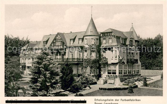 Rengsdorf Erholungsheim der Farbenfabriken Bayer Leverkusen