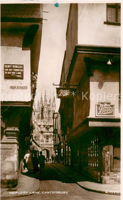 Canterbury Kent Mercery Lane