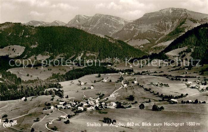 Steibis Oberstaufen Bayern Fliegeraufnahme mit Hochgrat