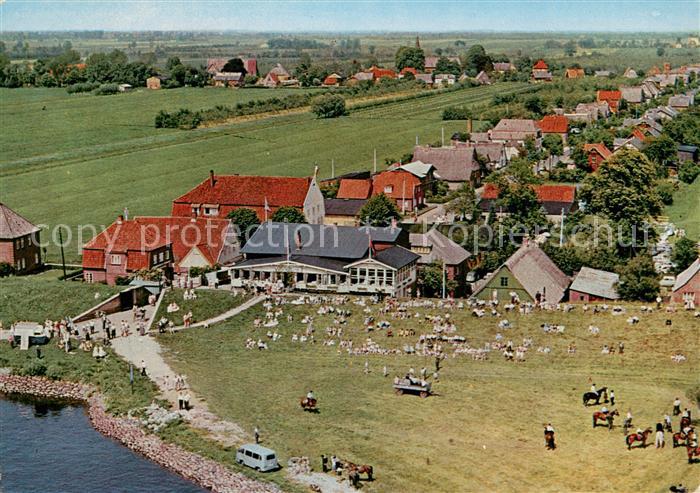 Kollmar Holstein Faehrhaus Kollmar Fliegeraufnahme