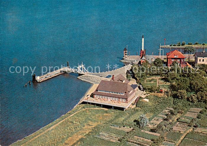 Stadersand Gaststaette Elbkate Fliegeraufnahme