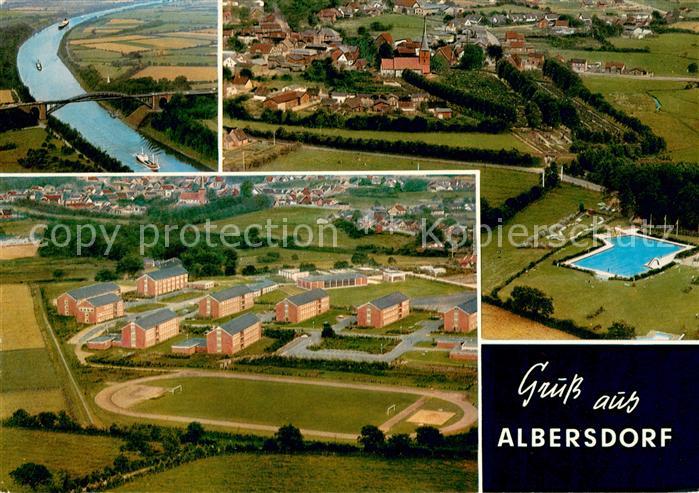 Albersdorf Holstein Nord-Ostsee Kanal mit Gruenenthaler Hochbruecke Bad Fliegera