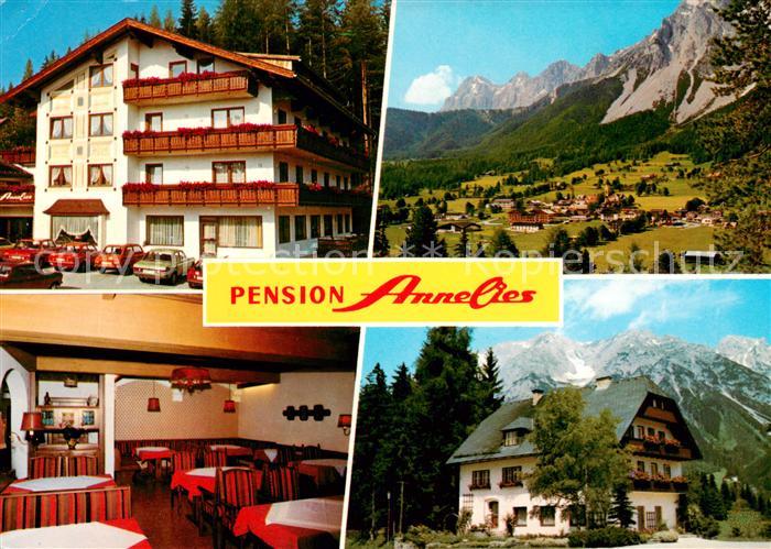 Ramsau Dachstein Steiermark Pension Annelies Gaststube Panorama