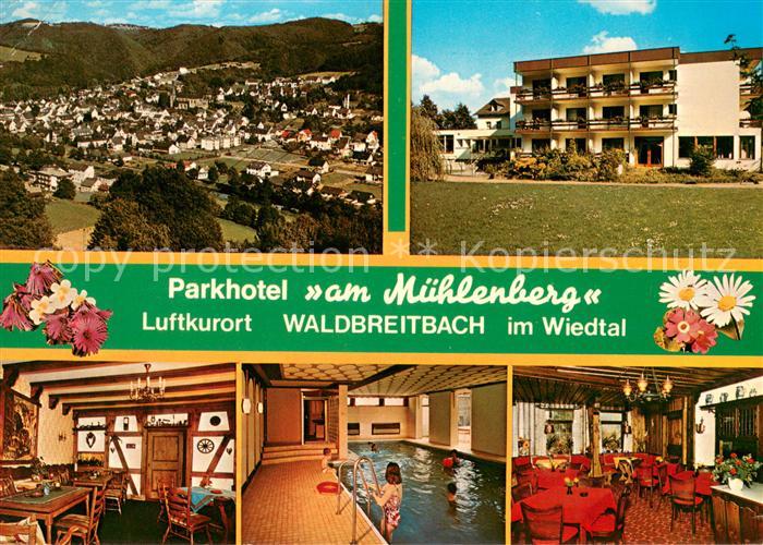 Waldbreitbach Wied Panorama Parkhotel am Muehlenberg Gastraeume Hallenbad
