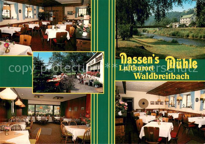Waldbreitbach Wied Nassens Muehle Restaurant Cafe Terrasse