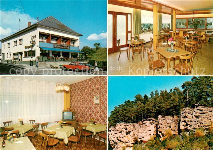 Ferschweiler Gasthaus Pension Zum Felsenpfad Gastraeume Felsen