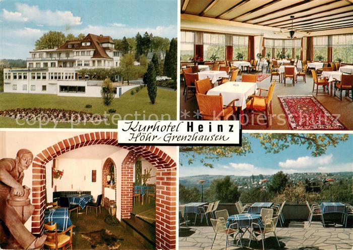 Hoehr-Grenzhausen Kurhotel Heinz Gastraeume Terrasse
