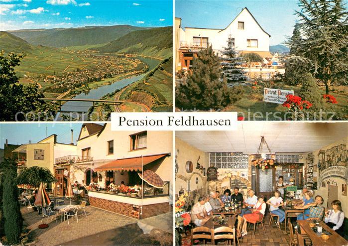 Bruttig-Fankel Panorama Pension Feldhausen Terrasse Gaststube