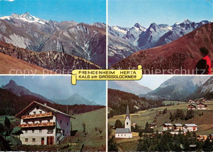 Kals Grossglockner Panorama Fremdenheim Herta Kirche
