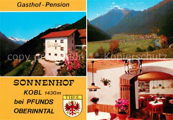 Pfunds Gasthof Pension Sonnenhof Gaststube Panorama