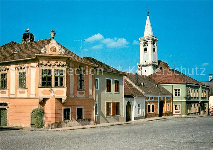 Rust Burgenland Hauptplatz mit Buergerhaus Zum Auge Gottes