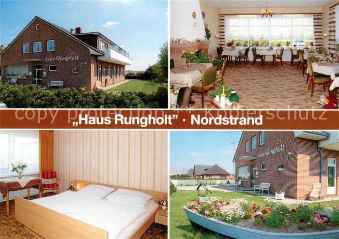 Nordstrand Hotel garni Haus Rungholt Gaststube Zimmer