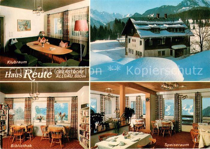 Oberstdorf Haus Reute Klubraum Bibliothek Speiseraum
