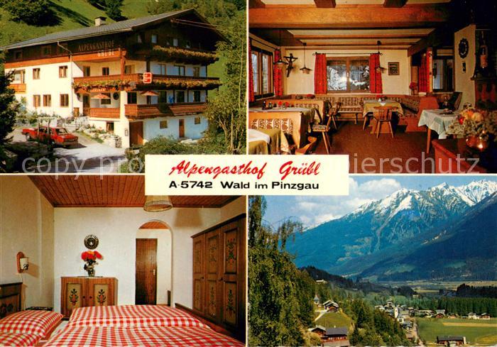 Wald Pinzgau Alpengasthof Gruebl Gaststube Zimmer Panorama