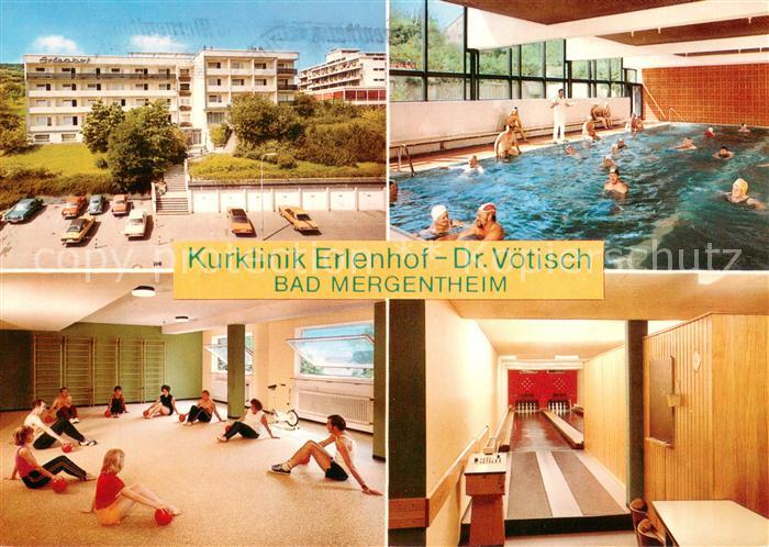 Bad Mergentheim Kurklinik Erlenhof Dr Voetisch Hallenbad Gymnastikraum Kegelbahn