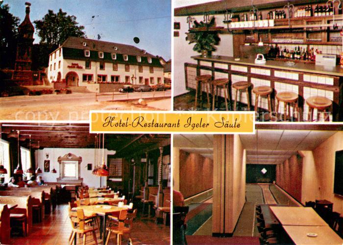 Igel Trier Hotel Restaurant Igeler Saeule Gaststube Bar Kegelbahn