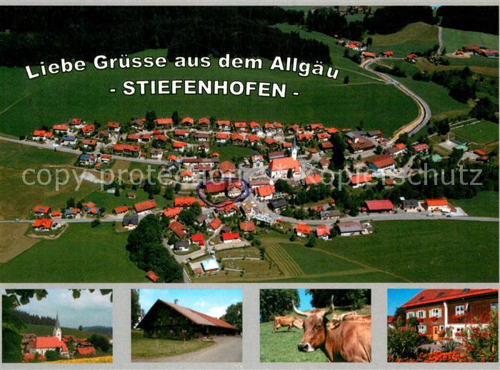 Stiefenhofen Fliegeraufnahme Teilansichten