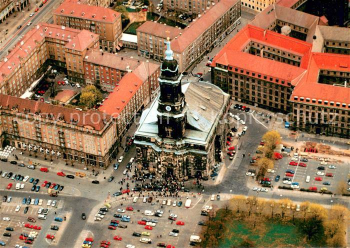 Dresden Kreuzkirche Fliegeraufnahme