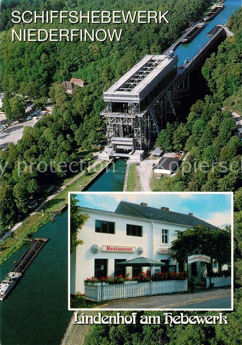 Niederfinow Schiffshebewerk Fliegeraufnahme Lindenhof am Hebewerk