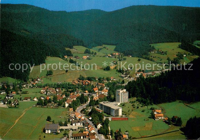 Baiersbronn Schwarzwald Schwarzwald Sanatorium Obertal Fliegeraufnahme