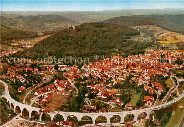Nagold Fliegeraufnahme mit Ruine Hohengold