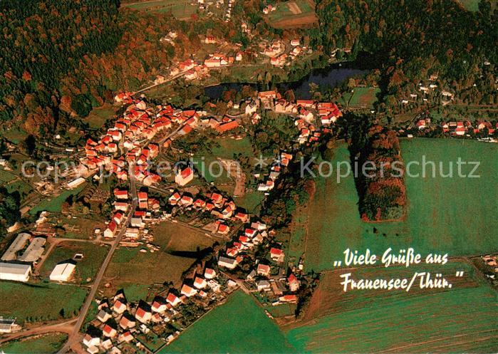 Frauensee Thueringen Fliegeraufnahme