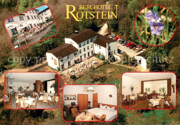 Sohland Rotstein Fliegeraufnahme Berghotel Rotstein Terrasse Gastraeume Zimmer
