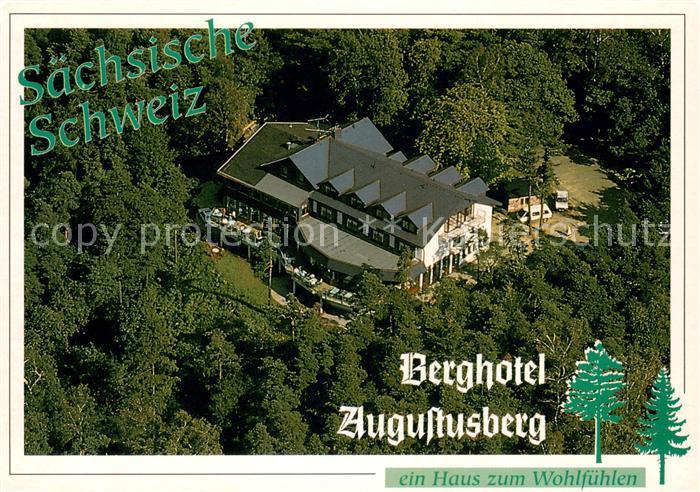 Bad Gottleuba-Berggiesshuebel Berghotel Augustusberg Fliegeraufnahme