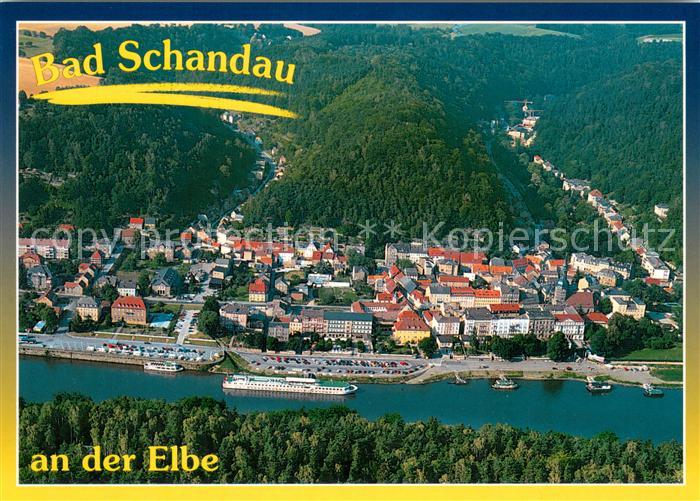 Bad Schandau Elbepartie Fliegeraufnahme