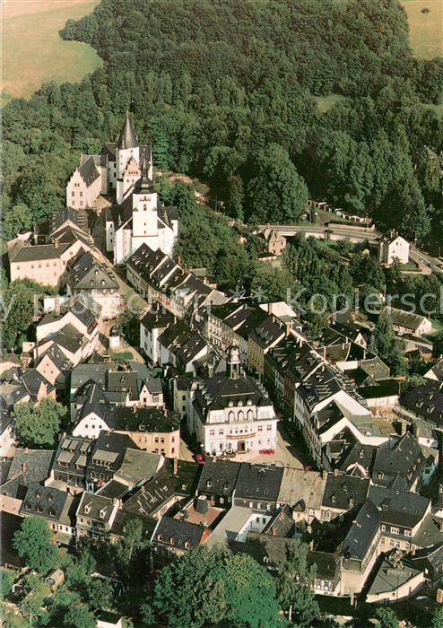 Schwarzenberg Erzgebirge Altstadt Fliegeraufnahme