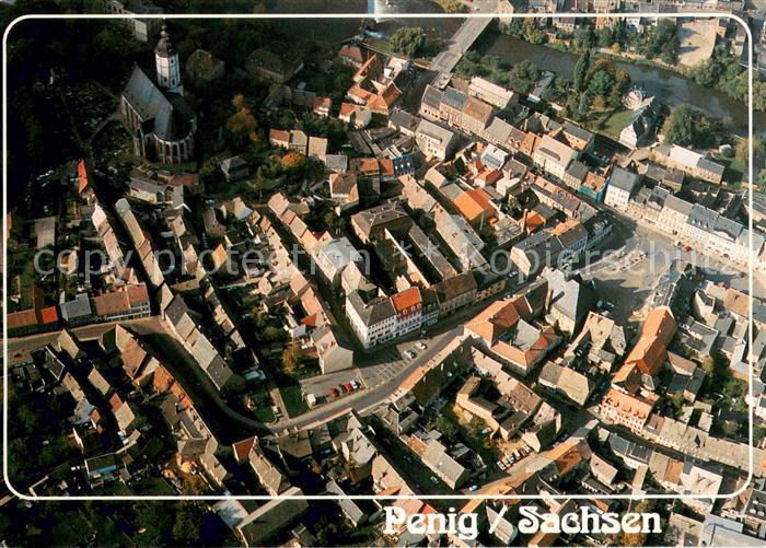 Penig Stadtkern Fliegeraufnahme